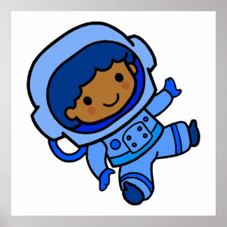 Astronaut jongen poster