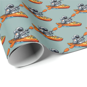 . Astronaut Kajakvaren Cadeaupapier