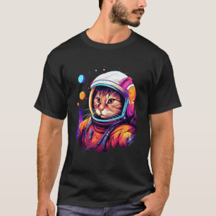 Astronaut Kat, Grappige Kattenliefhebbers, Ruimte  T-shirt