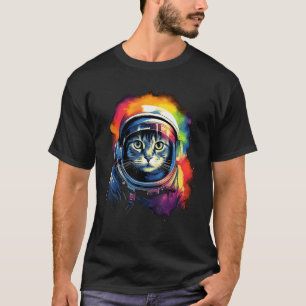 Astronaut Kat, Grappige Kattenliefhebbers, Ruimte T-shirt