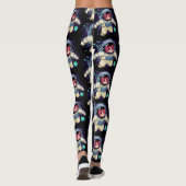 Astronaut Kat kleurrijk Leggings (Achterkant)