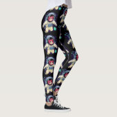 Astronaut Kat kleurrijk Leggings (Rechts)