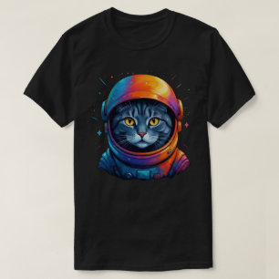 Astronaut Kat Ruimte Grappige Kat Liefhebber T-shirt