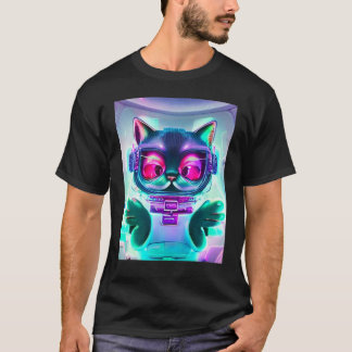 Astronaut kat Tee ruimte kat Tee voor mannen, vrou T-shirt