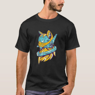 Astronaut Katten Kat Ruimte T-shirt