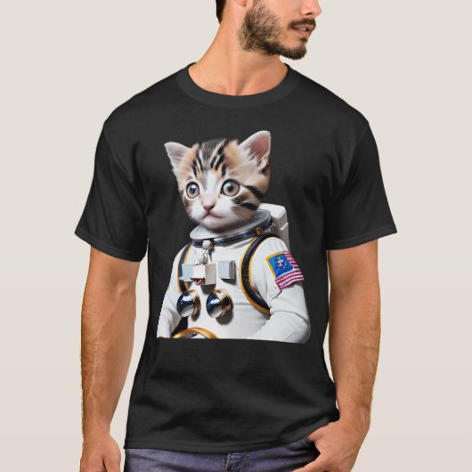 Astronaut Kitten T-shirt (Voorkant)