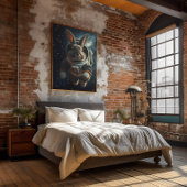 Astronaut Konijn Ruimtekinderkamer Poster