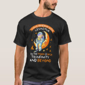 Astronaut Leukemie Bewustheid houdt van iemand met T-shirt (Voorkant)