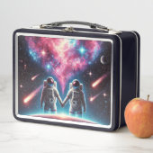 Astronaut Love Lunchbox métallique (En situation)