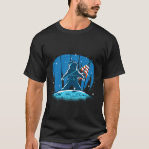 Astronaut Maanlanding Onafhankelijkheidsdag 4 juli T-shirt