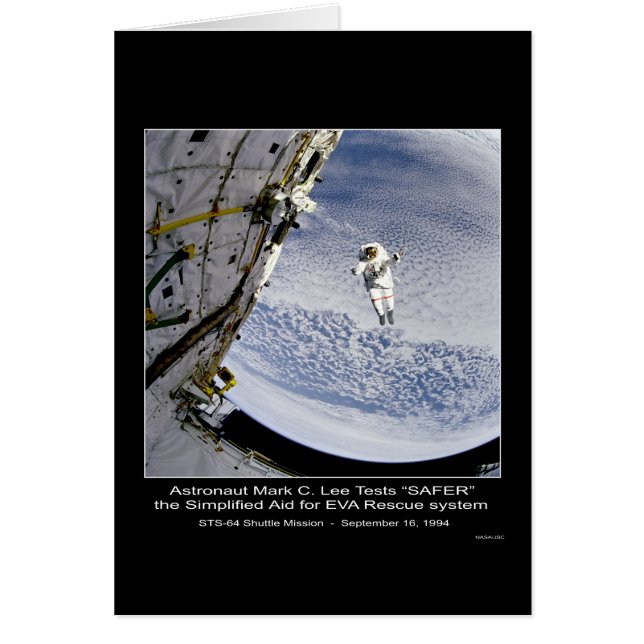 Astronaut Mark C. Lee Tests "SAFER" STS-64 Shuttle (Voorkant)