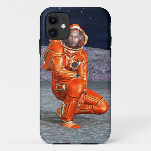 Astronaut Mars Space Explorer op een buitenaardse Case-Mate iPhone Case (Achterkant)