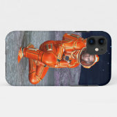 Astronaut Mars Space Explorer op een buitenaardse Case-Mate iPhone Case (Achterkant (horizontaal))