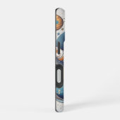 ✨ Astronaut Meisje Hoodie iPhone 16 Hoesje (Rechterkant)