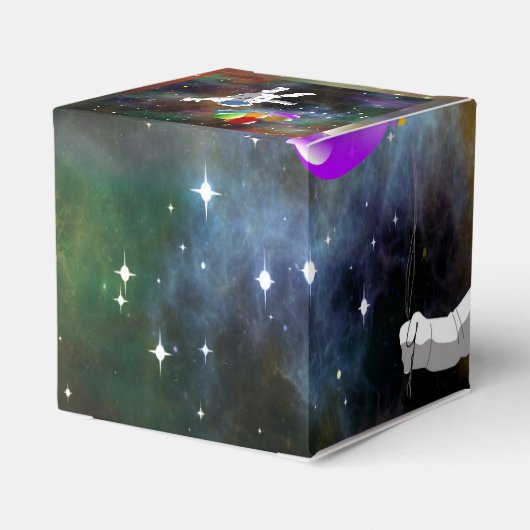 Astronaut met ballonnen bedankdoosjes (Achterkant)