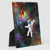 Astronaut met ballonnen fotoplaat (Zijkant)