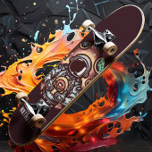 Astronaut met Doughnut Funny Persoonlijke naam Skateboard