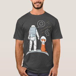 Astronaut met hond T-shirt