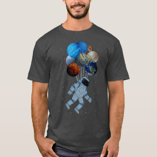 Astronaut met zonnevlaksysteem ballonruimte A T-shirt