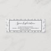 Astronaut Mini Carte de visite (Devant)