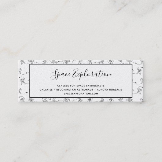 Astronaut Mini Carte de visite (Devant)