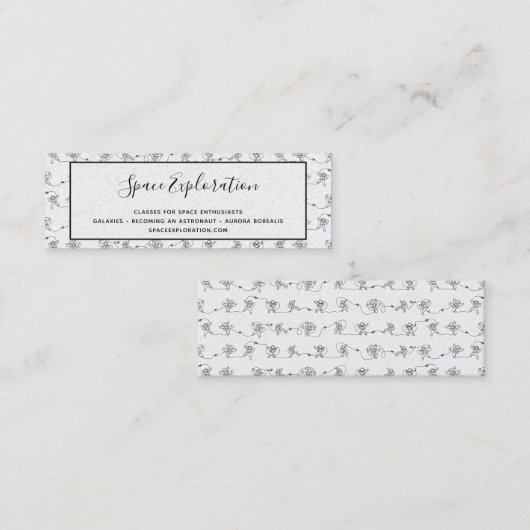 Astronaut Mini Visitekaartje (Voorkant / Achterkant)