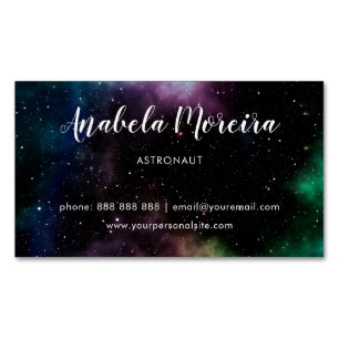 Astronaut Modern Creative Galaxy Thlek Space Dark Magnetisch Visitekaartje