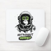 Astronaut Monkey Cool Computer Muismat (Met muis)