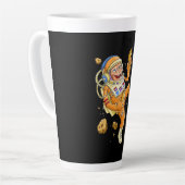 Astronaut Monkey Space Latte Mok (Linkerhoek)