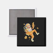 Astronaut Monkey Space Magneet (Voorkant / Achterkant)