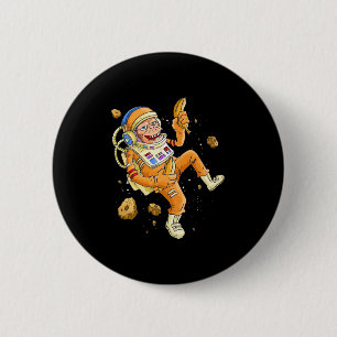 Astronaut Monkey Space Ronde Button 5,7 Cm