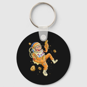 Astronaut Monkey Space Sleutelhanger