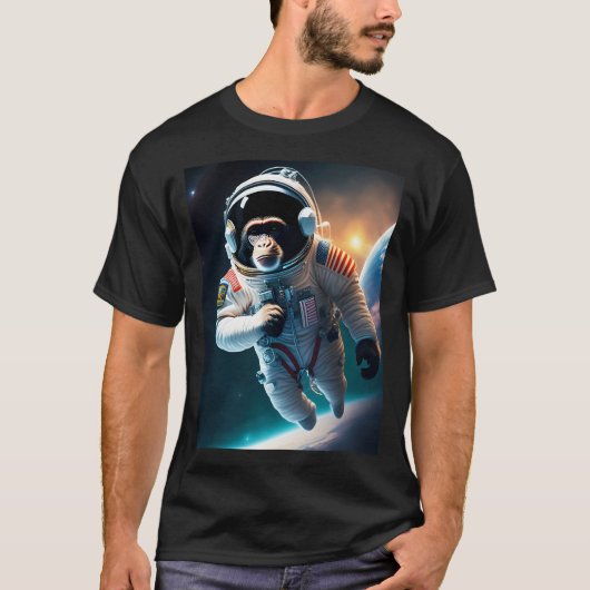 Astronaut Monkey T-shirt (Voorkant)