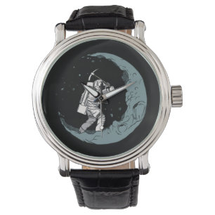 Astronaut Moon Digger Horloge