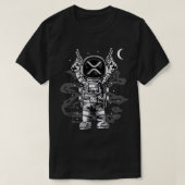 Astronaut Moon Ripple XRP Crypto Coin HODL T-shirt (Design voorkant)