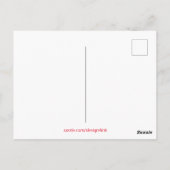 Astronaut Moon Spaceman Briefkaart (Achterkant)