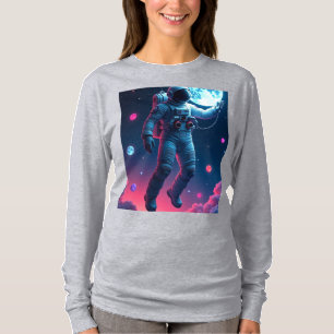 Astronaut Moon T-shirt   Surreal Space Streetwear