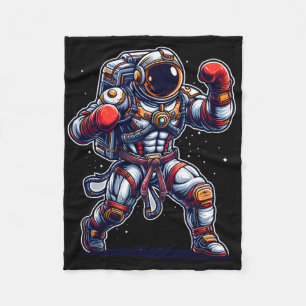 Astronaut Muay Thai Boksen Karate Kickboksen Marti Fleece Deken