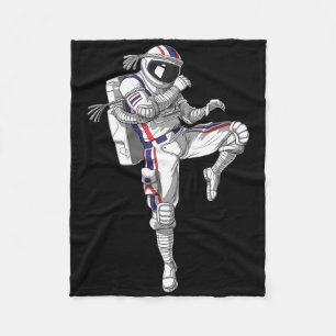 Astronaut Muay Thai Boksen Karate Kickboksen Marti Fleece Deken