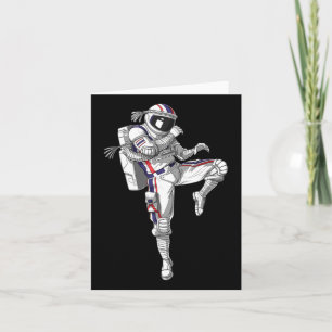 Astronaut Muay Thai Boxing Karate Kickboxing Marti Kaart