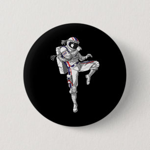 Astronaut Muay Thai Boxing Karate Kickboxing Marti Ronde Button 5,7 Cm