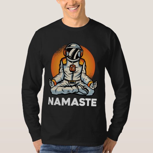Astronaut Namaste T-shirt (Voorkant)