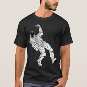 Astronaut neemt selfie t-shirt