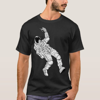 Astronaut neemt selfie t-shirt