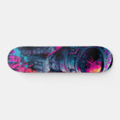 Astronaut Neon Graffiti Art – Limited Edition Skateboard (Horizontaal)