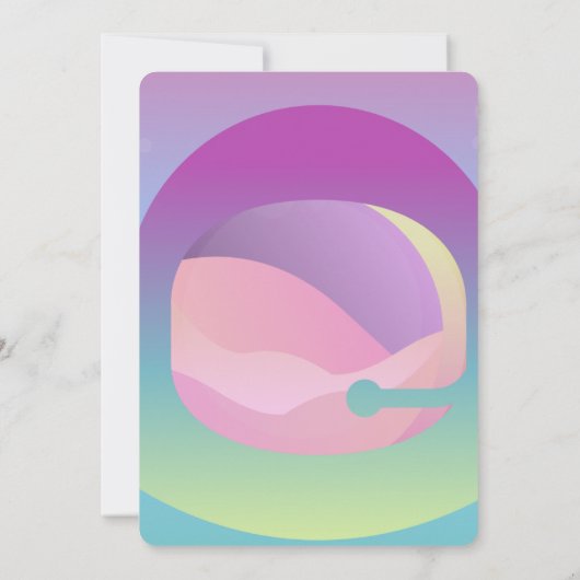 Astronaut Ombre Space Planet elke dag Kaart (Achterkant)