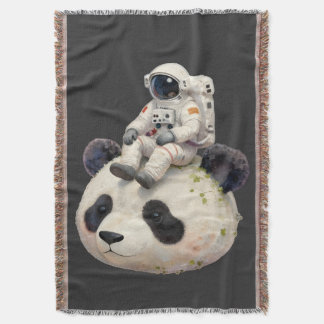 Astronaut on a Space Panda Surreal Weird and Fun Deken