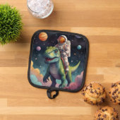 Astronaut on Dino in Space Pannenlap (Top down)