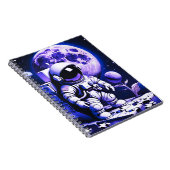 Astronaut on top of a puzzle notitieboek (Rechterzijde)
