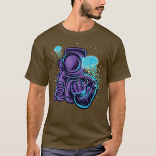 Astronaut onder water Cosmonauts Space Moon Planet T-shirt